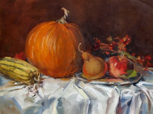 Pumpkin, Delecata, Pear and Apple